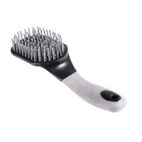 Horze Softgrip-Bürste für Mähne und Schweif Schwarz Horze Softgrip-Bürste für Mähne und Schweif Schwarz