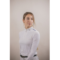 Wettkampf-Poloshirt Pénélope Séville Mesh langärmelig