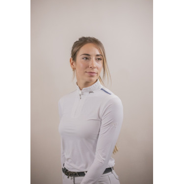 Wettkampf-Poloshirt Pénélope Séville Mesh langärmelig