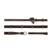 Zügel Stoff 5/8 mit 9 Stoppern Dy'on Working Braun