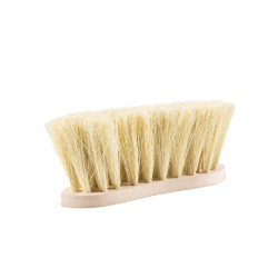 Feste Horze-Bürste mit Holzrücken und Naturfasern, 8 cm