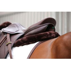 Anatomisches Stoßdämpfer-Pad Lammfell Kentucky Schwarz/Braun