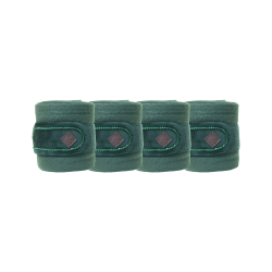 Polo-Bandagen Polar Fleece Velvet Pearls Kentucky Tannengrün Gr&uuml;n