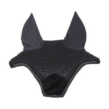 Wellington-Samt-Perlen-Mütze Kentucky Schwarz