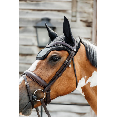 Wellington-Samt-Perlen-Mütze Kentucky Schwarz