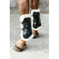 Gamaschen Bamboo Elastisch veganes Lammfell Kentucky Schwarz