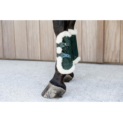 Gamaschen Bamboo Elastique Velvet veganes Lammfell Kentucky Dunkelgrün Gr&amp;amp;amp;amp;amp;amp;amp;amp;uuml;n