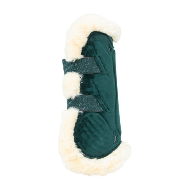 Gamaschen Bamboo Elastique Velvet veganes Lammfell Kentucky Dunkelgrün Gr&amp;amp;amp;amp;amp;amp;amp;amp;uuml;n