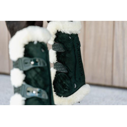 Gamaschen Bamboo Elastique Velvet veganes Lammfell Kentucky Dunkelgrün Gr&amp;amp;amp;amp;amp;amp;amp;amp;uuml;n