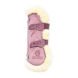 Gamaschen Bamboo Elastique Velvet veganes Lammfell Kentucky Altrosa
