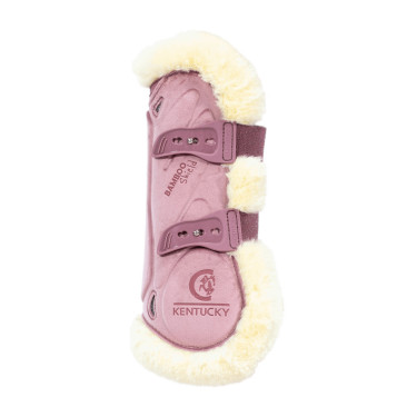Gamaschen Bamboo Elastique Velvet veganes Lammfell Kentucky Altrosa