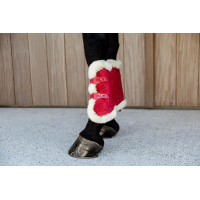 Gamaschen Bamboo Elastique Velvet veganes Lammfell Kentucky Rot