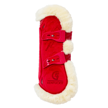 Gamaschen Bamboo Elastique Velvet veganes Lammfell Kentucky Rot Gamaschen Bamboo Elastique Velvet veganes Lammfell Kentucky Rot