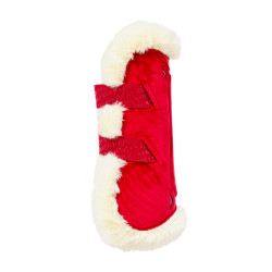 Gamaschen Bamboo Elastique Velvet veganes Lammfell Kentucky Rot