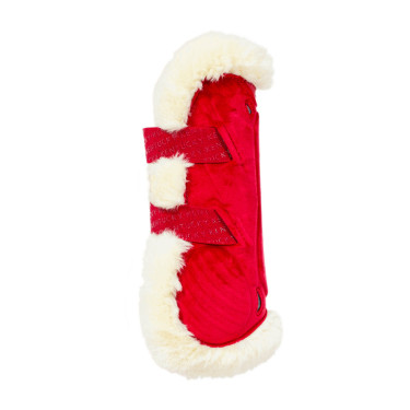 Gamaschen Bamboo Elastique Velvet veganes Lammfell Kentucky Rot