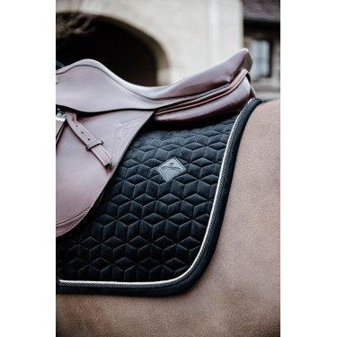 Satteldecke Basic Velvet Jumping Kentucky Schwarz Satteldecke Basic Velvet Jumping Kentucky Schwarz
