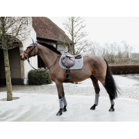 Tapis de selle Basic Velvet jumping Kentucky Gris
