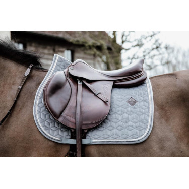 Satteldecke Basic Velvet Jumping Kentucky Grau Satteldecke Basic Velvet Jumping Kentucky Grau