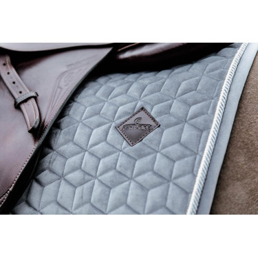 Satteldecke Basic Velvet Jumping Kentucky Grau Satteldecke Basic Velvet Jumping Kentucky Grau