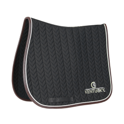 Satteldecke Fishbone Leather Jumping Kentucky Schwarz