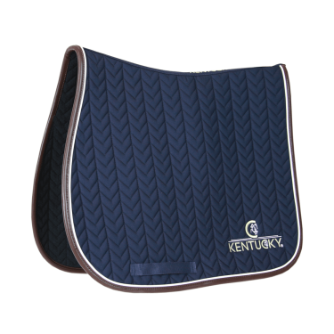 Satteldecke Fishbone Leather Jumping Kentucky Marineblau Satteldecke Fishbone Leather Jumping Kentucky Marineblau