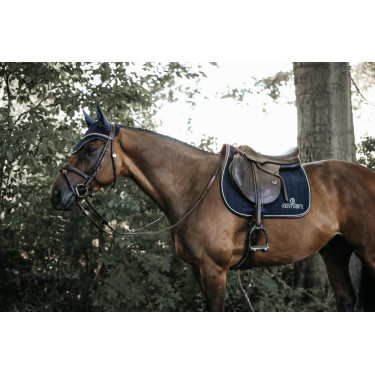 Satteldecke Fishbone Leather Jumping Kentucky Marineblau Satteldecke Fishbone Leather Jumping Kentucky Marineblau