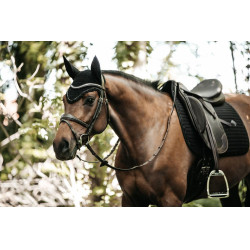 Satteldecke Pearls Dressur Kentucky Schwarz