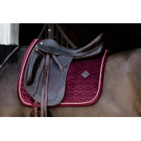 Tapis de selle Velvet dressage Kentucky Bordeaux