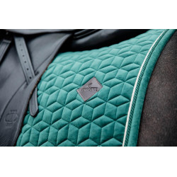 Satteldecke Velvet Dressur Kentucky Dunkelgrün Gr&uuml;n