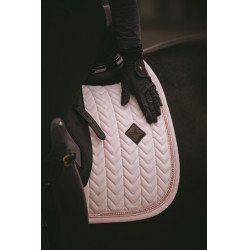 Satteldecke Velvet Pearls Dressur Kentucky Blassrosa