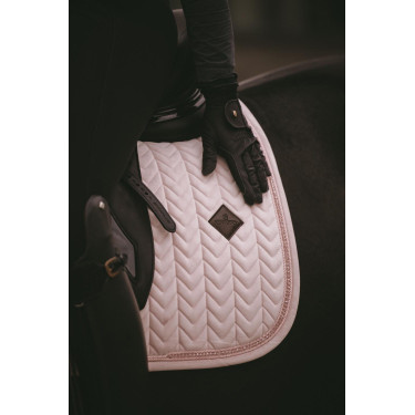 Satteldecke Velvet Pearls Dressur Kentucky Blassrosa