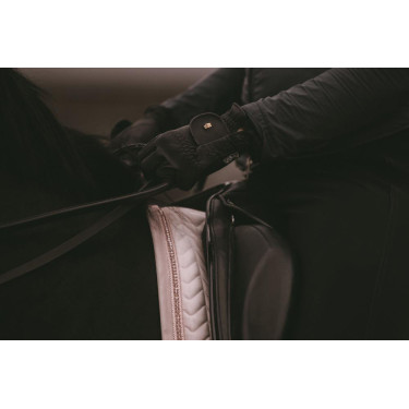 Satteldecke Velvet Pearls Dressur Kentucky Blassrosa