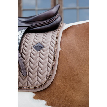 Tapis de selle Velvet Pearls jumping Kentucky Beige
