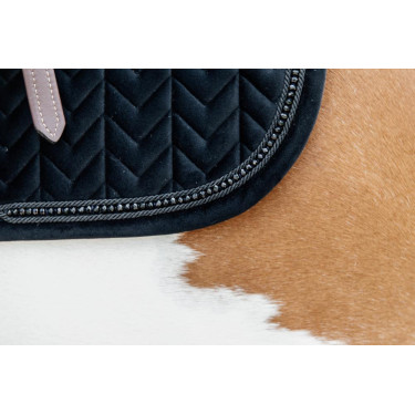 Satteldecke Velvet Pearls Jumping Kentucky Schwarz