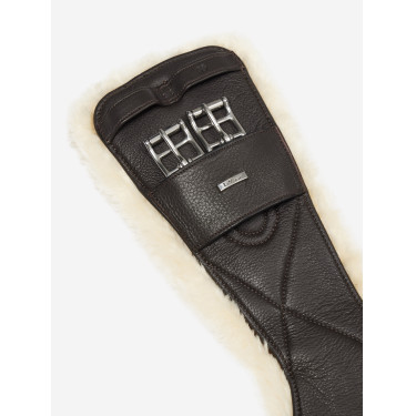 Profilierter Dressurgurt LeMieux Arika Simuwool Braun Profilierter Dressurgurt LeMieux Arika Simuwool Braun