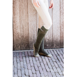 Glitter Socken Kentucky Tannengrün Gr&uuml;n