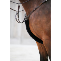 Schutzüberzug für Vorderzeug aus Schaffell Kentucky Schwarz Schutzüberzug für Vorderzeug aus Schaffell Kentucky Schwarz