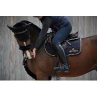 Kinnpolsterschutz aus Schaffell Kentucky Schwarz