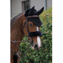 Kinnpolsterschutz aus Schaffell Kentucky Schwarz