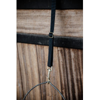 Nylon-Anbindestrick mit Karabiner und langem Ring Kentucky Schwarz Nylon-Anbindestrick mit Karabiner und langem Ring Kentucky Schwarz