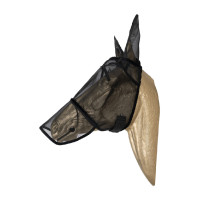 Klassische Fliegenmaske mit Ohren und Nasenschutz Kentucky Schwarz