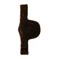 Abnehmbares Lammfell für Kentucky Bauchgurte Braun