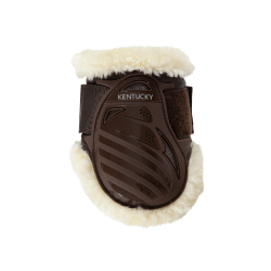 Fesselkopfschutz Jungpferde vegan Lammfell Kentucky Braun