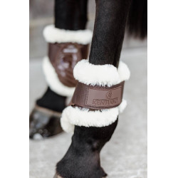 Fesselkopfschutz Jungpferde vegan Lammfell Kentucky Braun