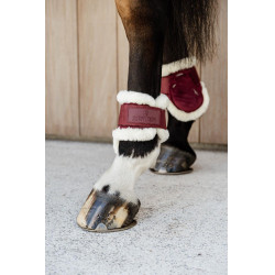 Protège-boulet jeunes chevaux Velvet mouton vegan Kentucky Bordeaux Protège-boulet jeunes chevaux Velvet mouton vegan Kentucky Bordeaux