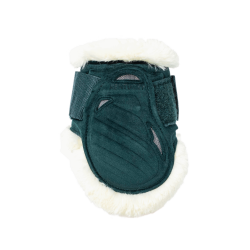 Sehnenstreichkappen junge Pferde Velvet veganes Lammfell Kentucky Dunkelgrün Gr&uuml;n