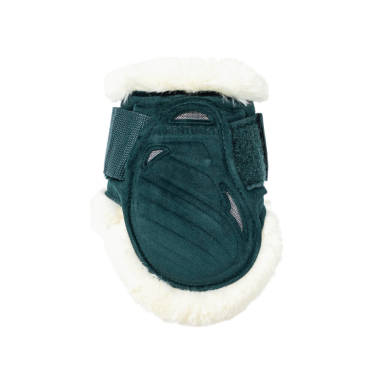 Sehnenstreichkappen junge Pferde Velvet veganes Lammfell Kentucky Dunkelgrün Gr&uuml;n