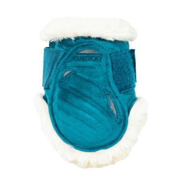 Sehnenstreichkappen junge Pferde Velvet veganes Lammfell Kentucky Smaragd Gr&amp;amp;amp;uuml;n