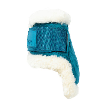 Sehnenstreichkappen junge Pferde Velvet veganes Lammfell Kentucky Smaragd Gr&amp;amp;amp;uuml;n