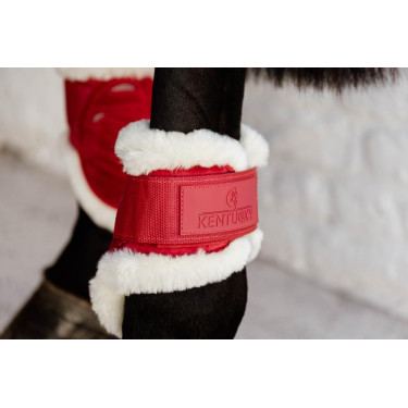 Protège-boulet jeunes chevaux Velvet mouton vegan Kentucky Rouge Protège-boulet jeunes chevaux Velvet mouton vegan Kentucky Rouge